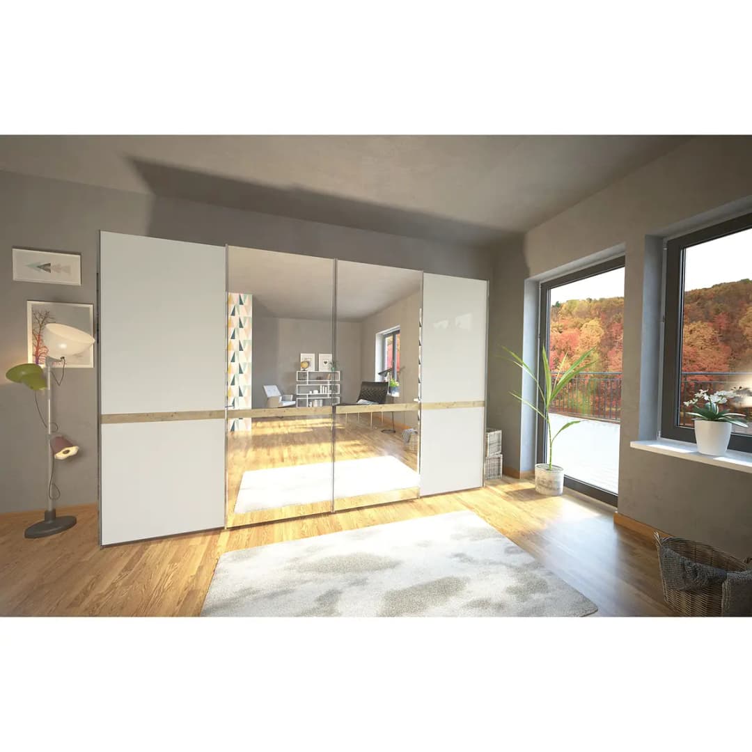 Schwebetürenschrank Barcelona IV | Braun