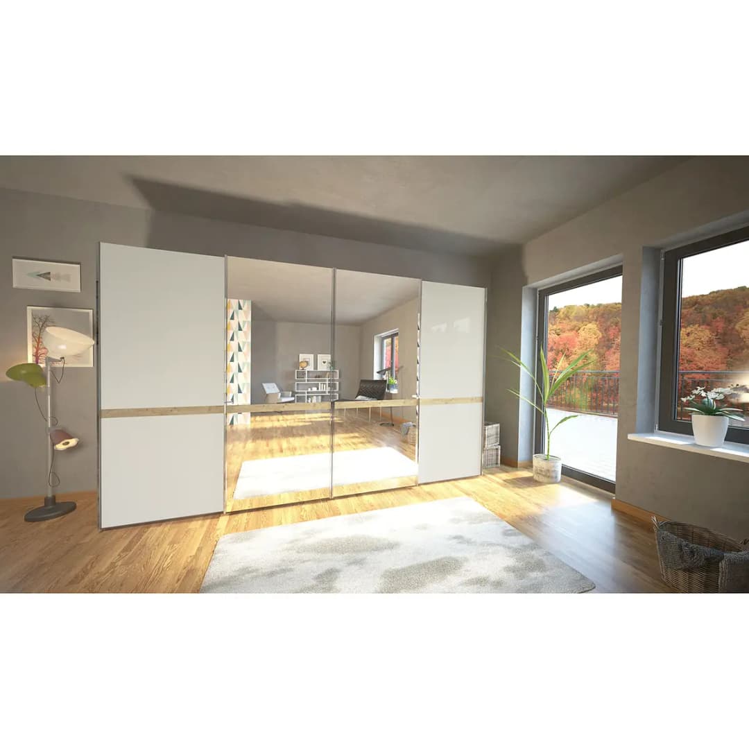 Schwebetürenschrank Barcelona IV | Braun