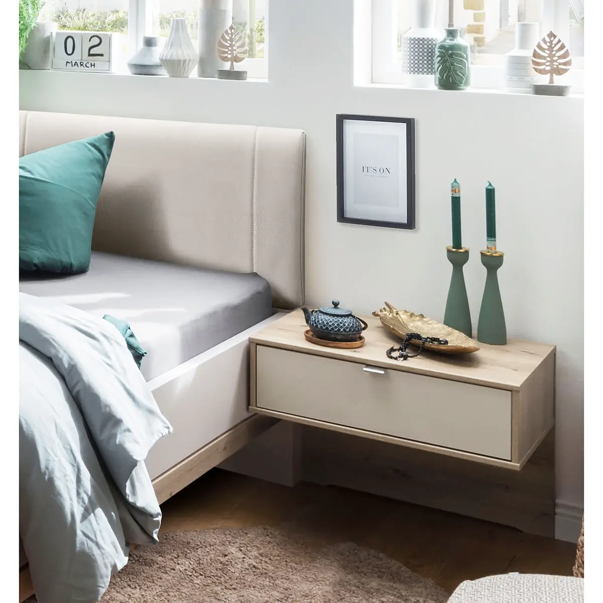 Bettgestell Barcelona IV 160 x 220cm | Braun
