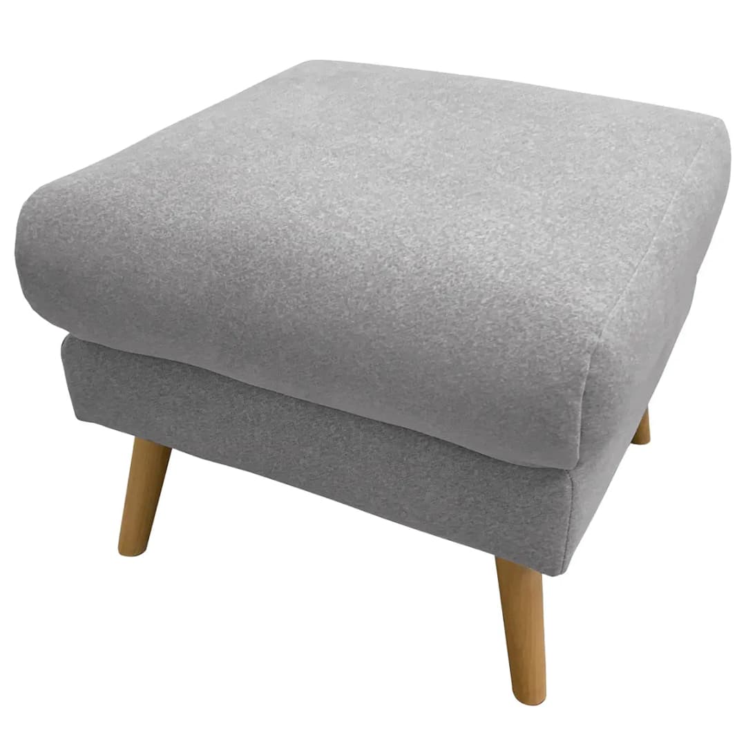 Polsterhocker Lucinda | Grau
