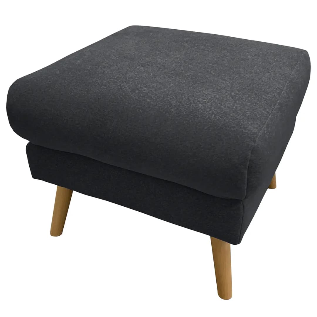 Polsterhocker Lucinda | Grau