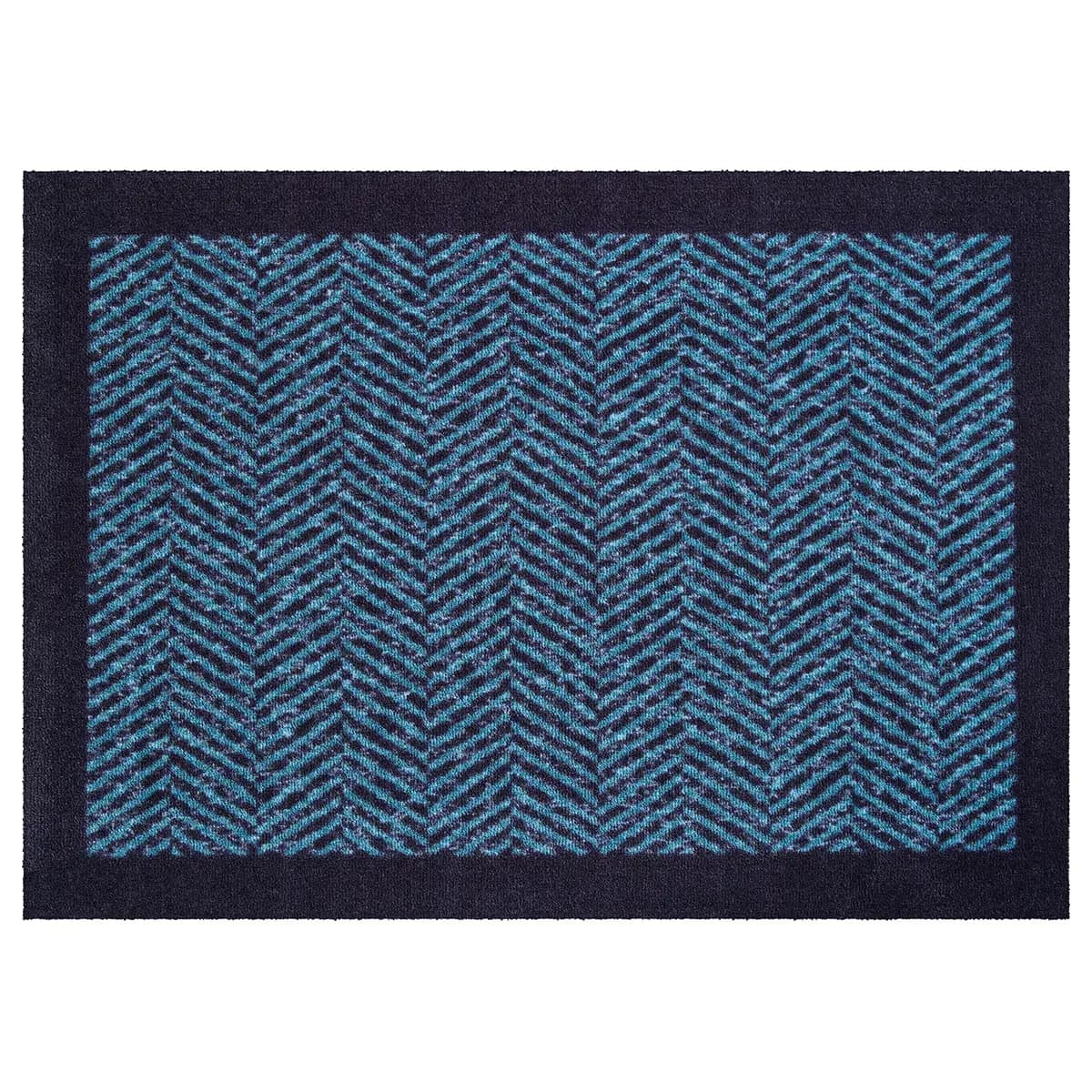 Fußmatte Herringbone | Blau