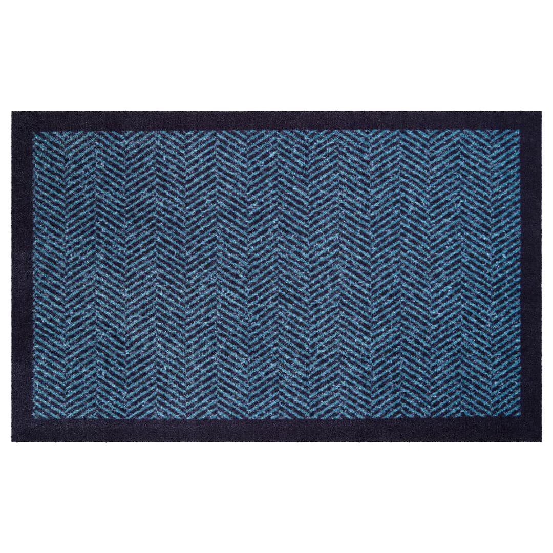 Fußmatte Herringbone | Blau