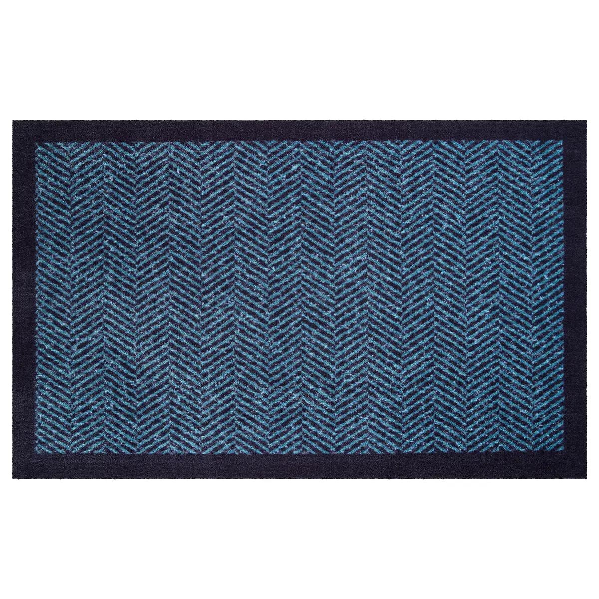 Fußmatte Herringbone | Blau