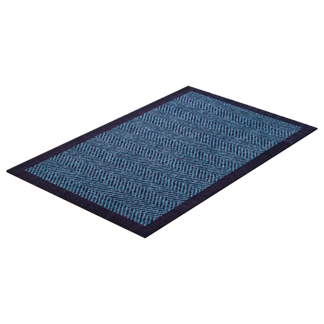 Fußmatte Herringbone | Blau