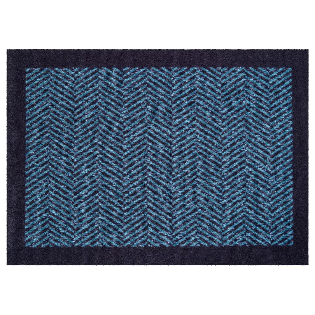 Fußmatte Herringbone | Blau