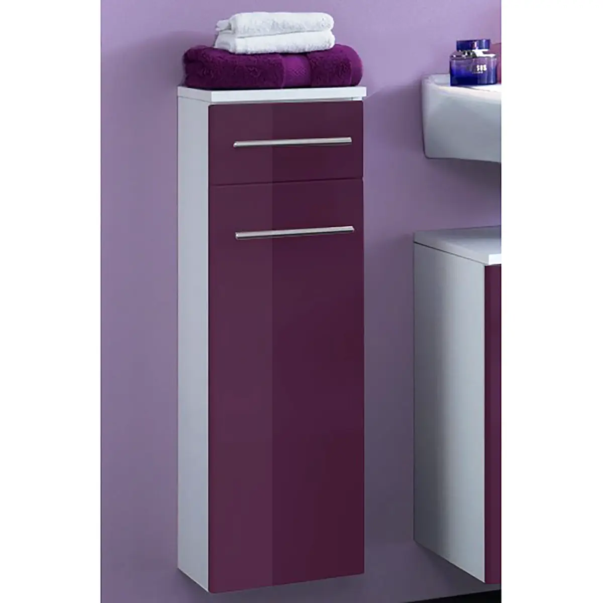 Unterschrank Kopenhagen 25cm | Lila