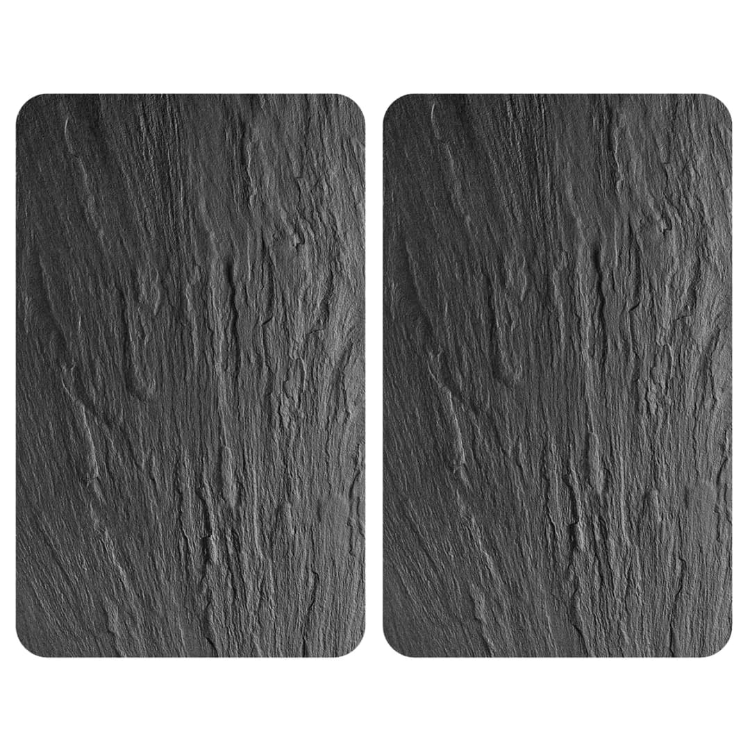 Abdeckplatte Schiefer (2er-Set) | Schwarz