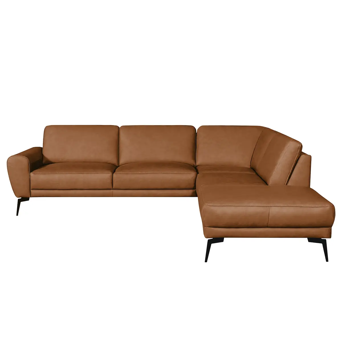 Ecksofa mit Ottomane Nadra | Braun