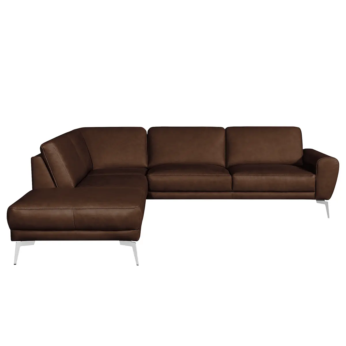 Ecksofa mit Ottomane Nadra | Braun