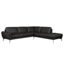 Ecksofa Nadra | Schwarz