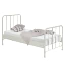 Einzelbett I 90 x 200cm Weiß/Weiß | Weiß