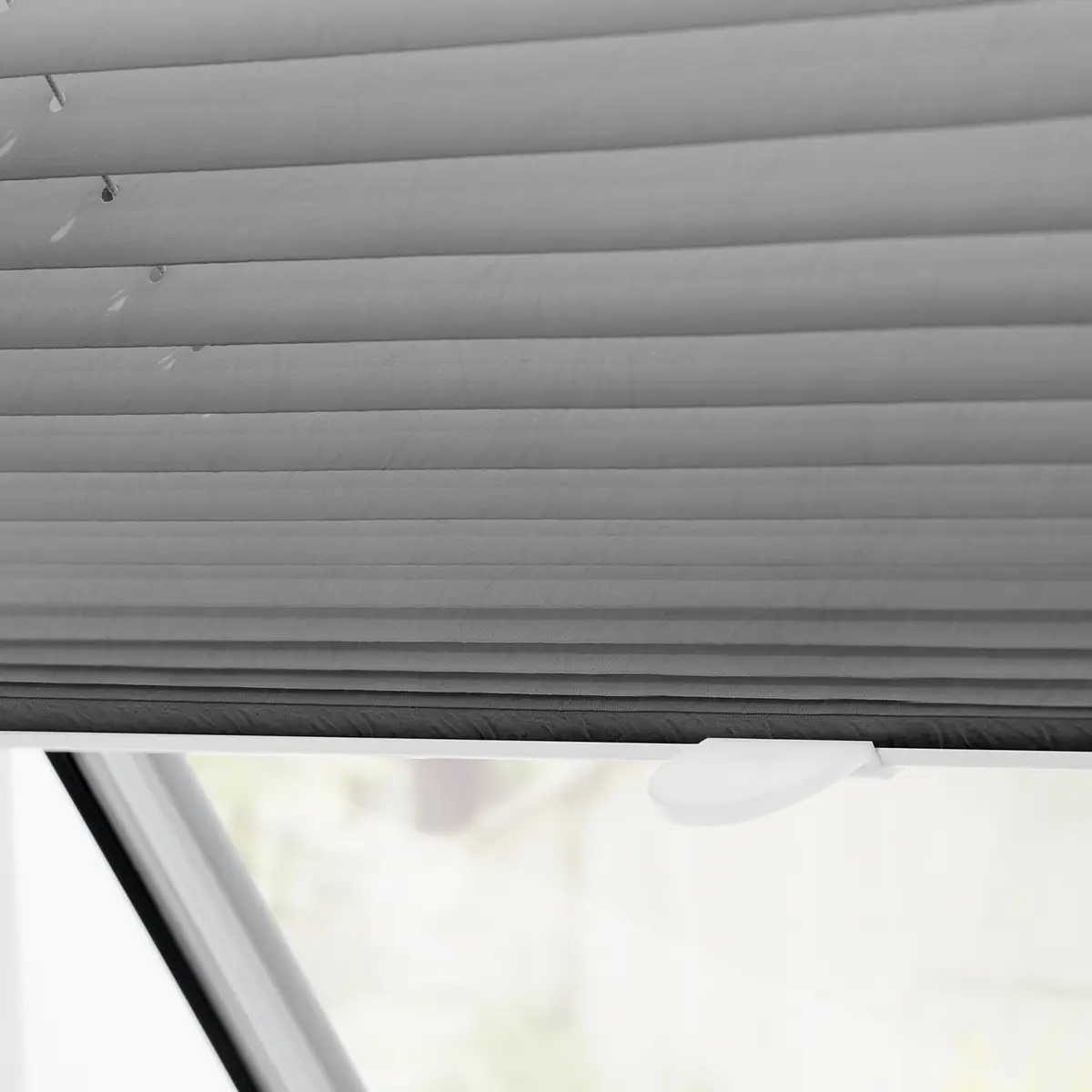 Dachfenster Plissee Haftfix | Grau
