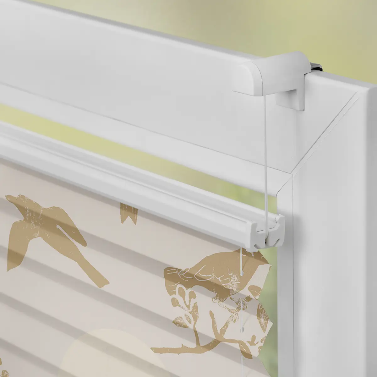 Plissee Klemmfix Moon Birds | Beige
