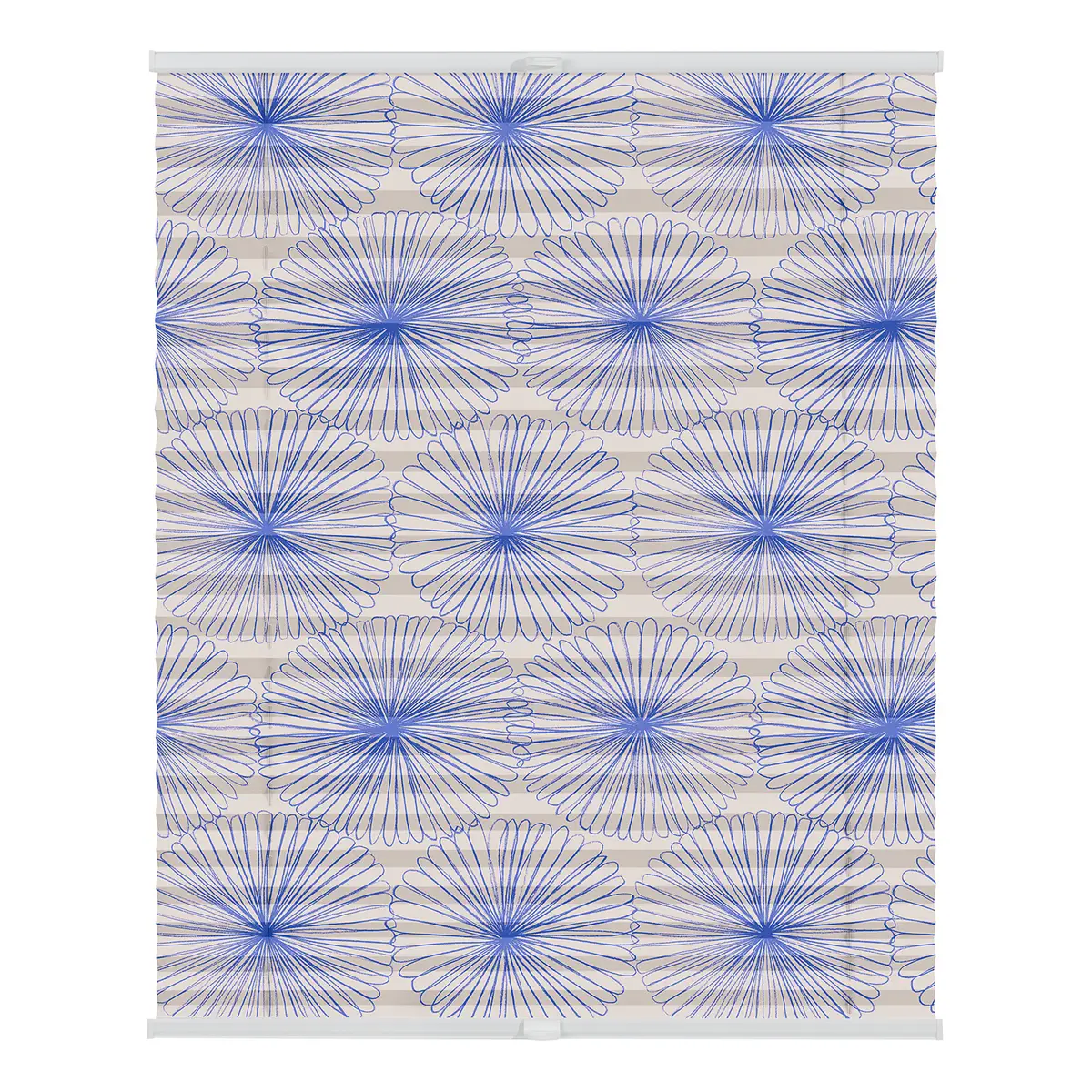 Plissee Klemmfix Flower Wheel | Blau