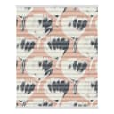 Plissee Klemmfix Jumbo Flowers on Salmon | Rot