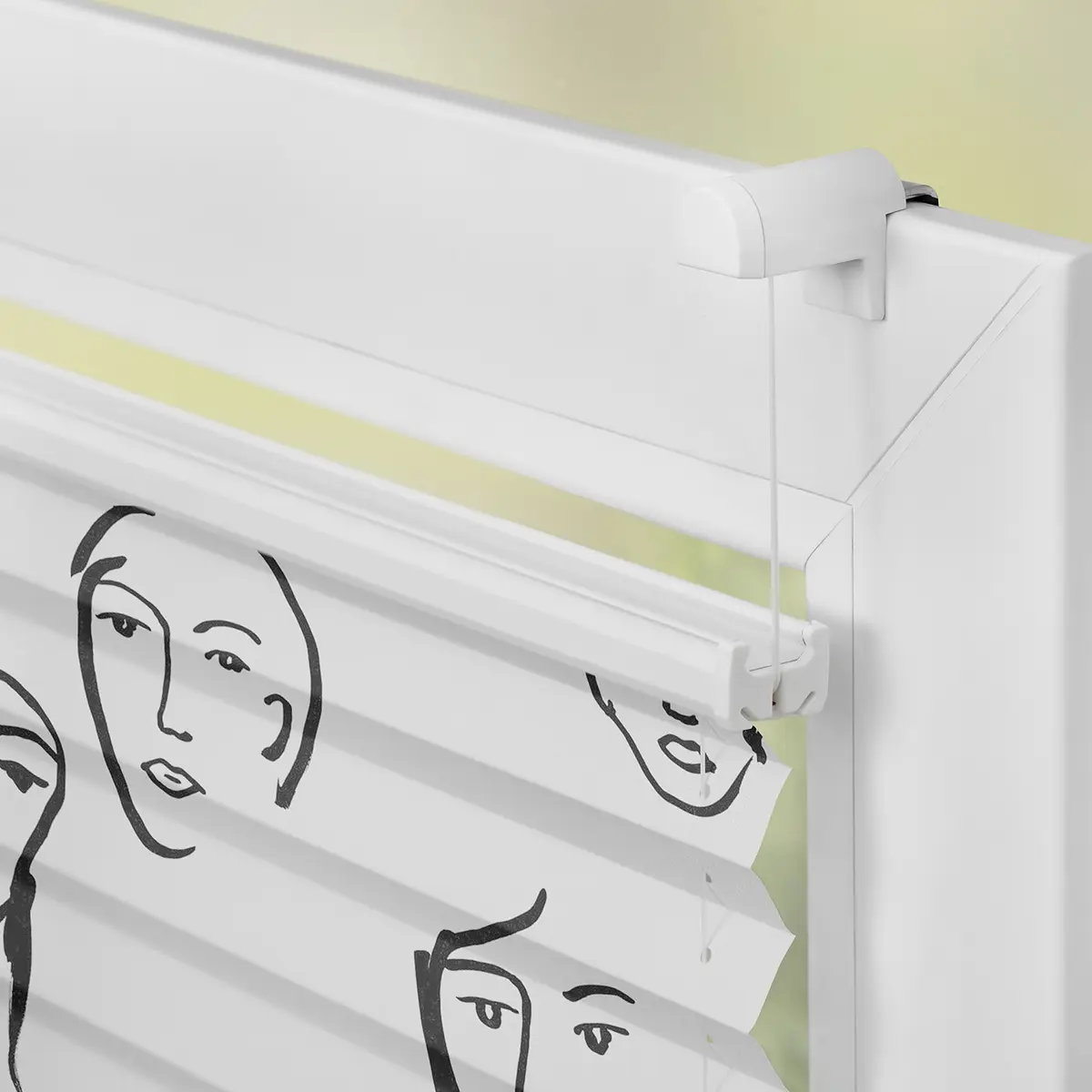 Plissee Klemmfix Faces | Schwarz