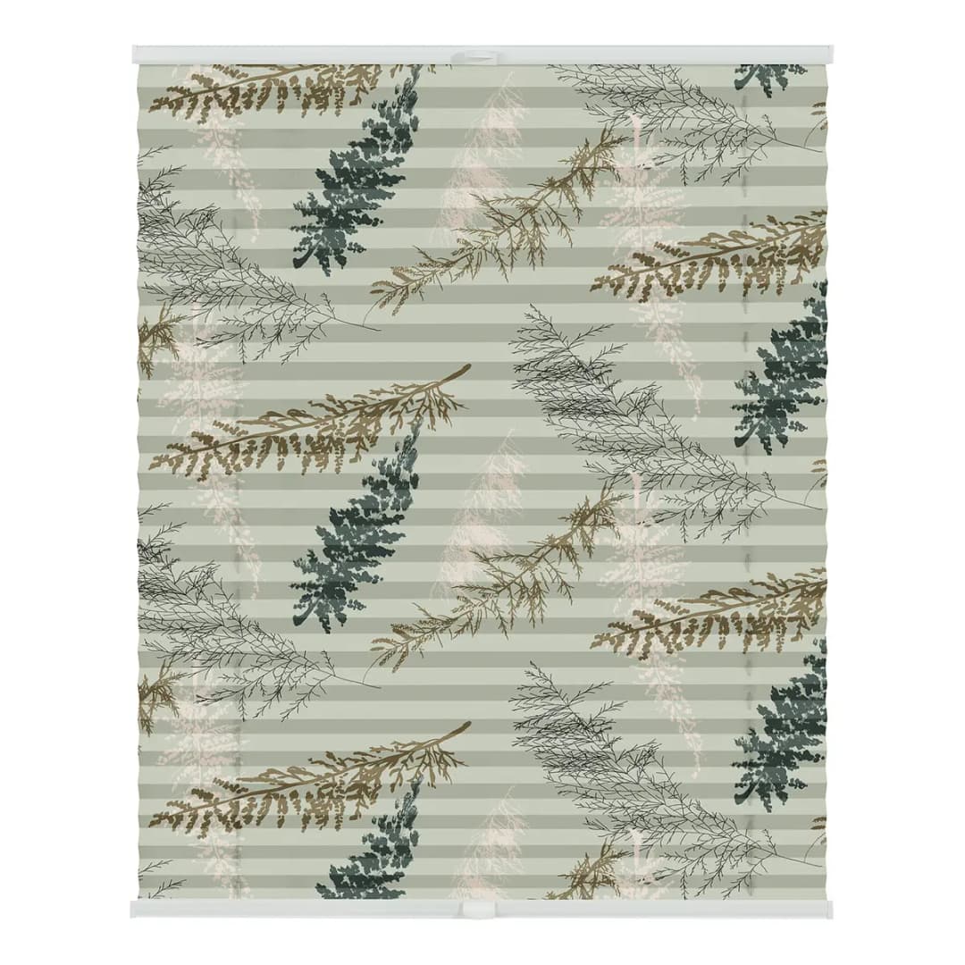 Plissee Klemmfix Fir Branches | Grün