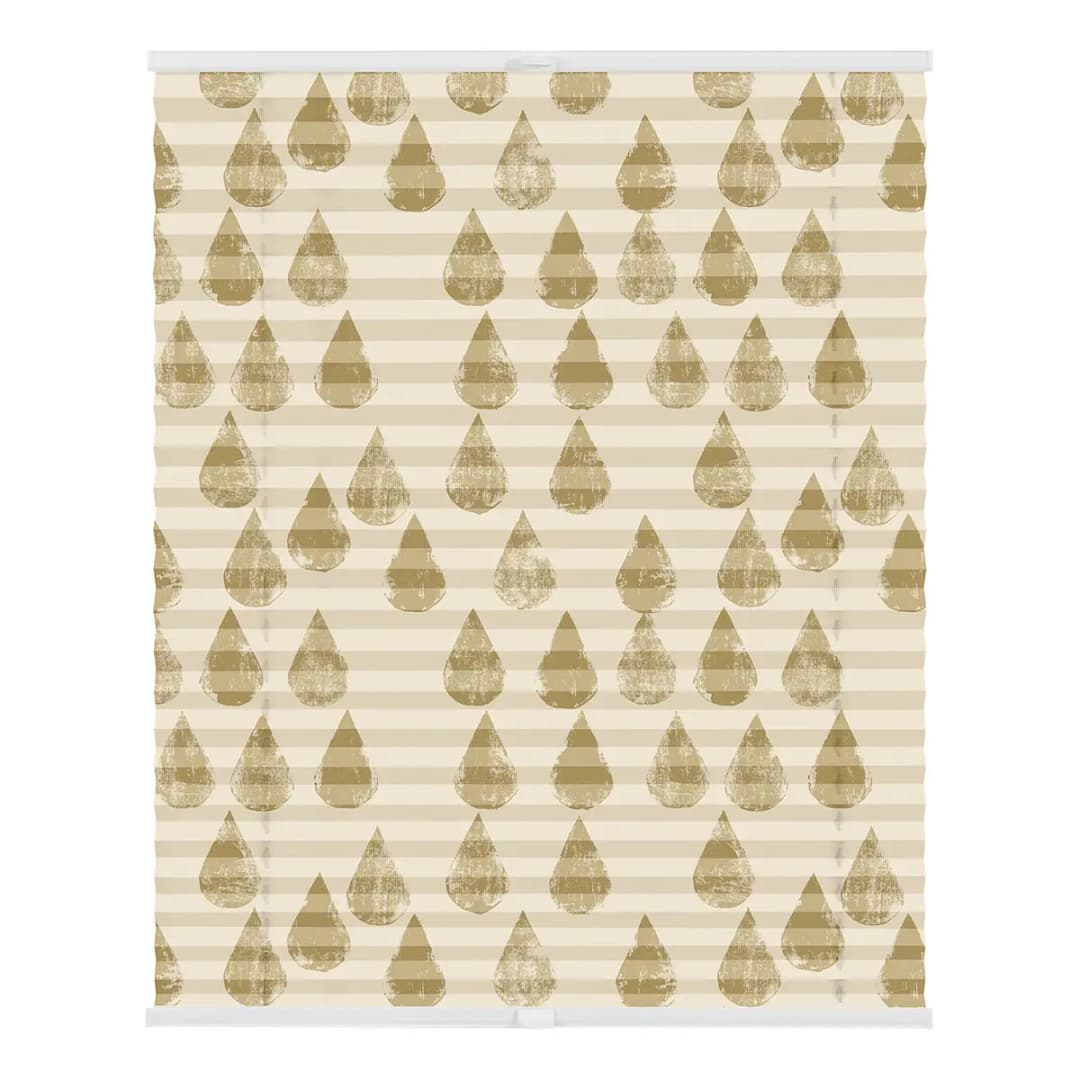 Plissee Klemmfix Golden Drops | Gold
