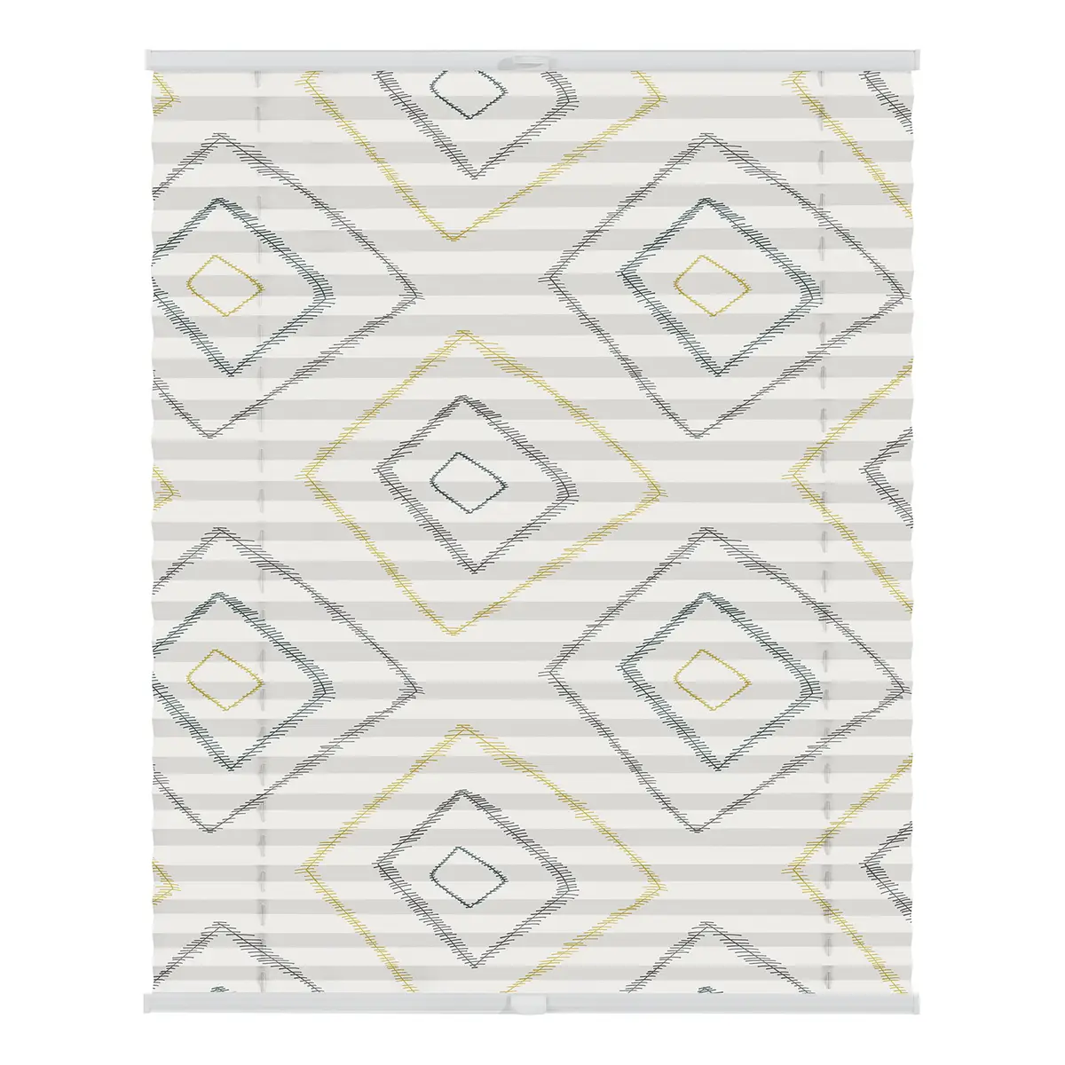 Plissee Klemmfix Stripy Boho Rectangle | Beige