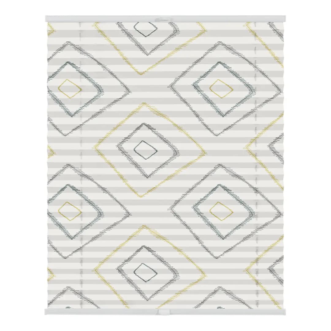 Plissee Klemmfix Stripy Boho Rectangle | Beige