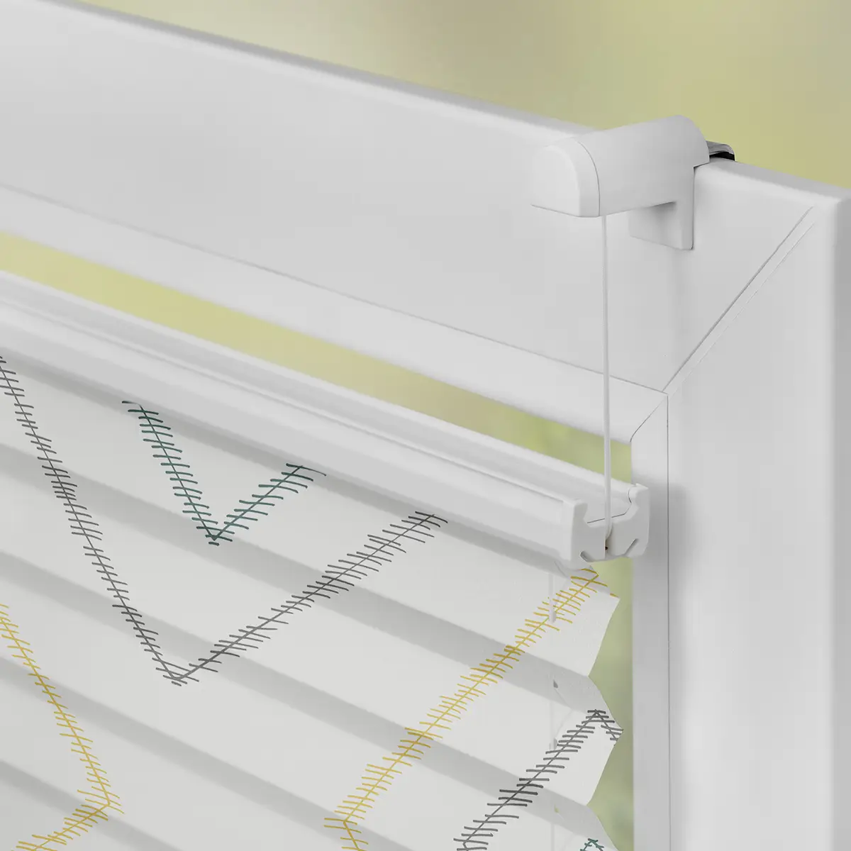 Plissee Klemmfix Stripy Boho Rectangle | Beige