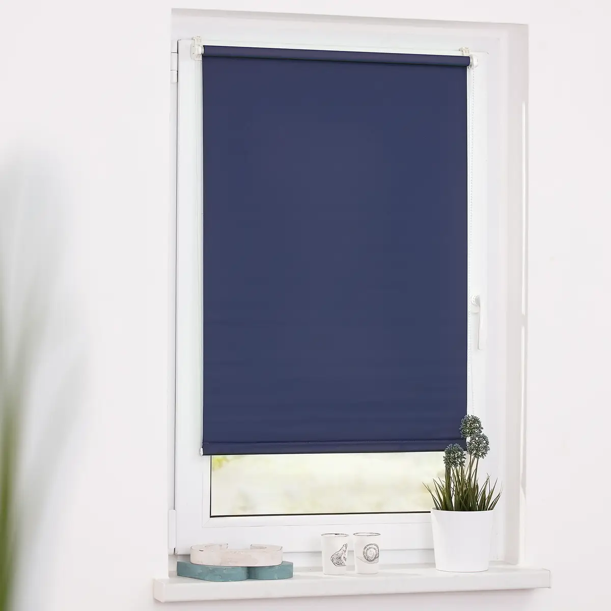 Klemmfix-Rollo Clanes | Blau