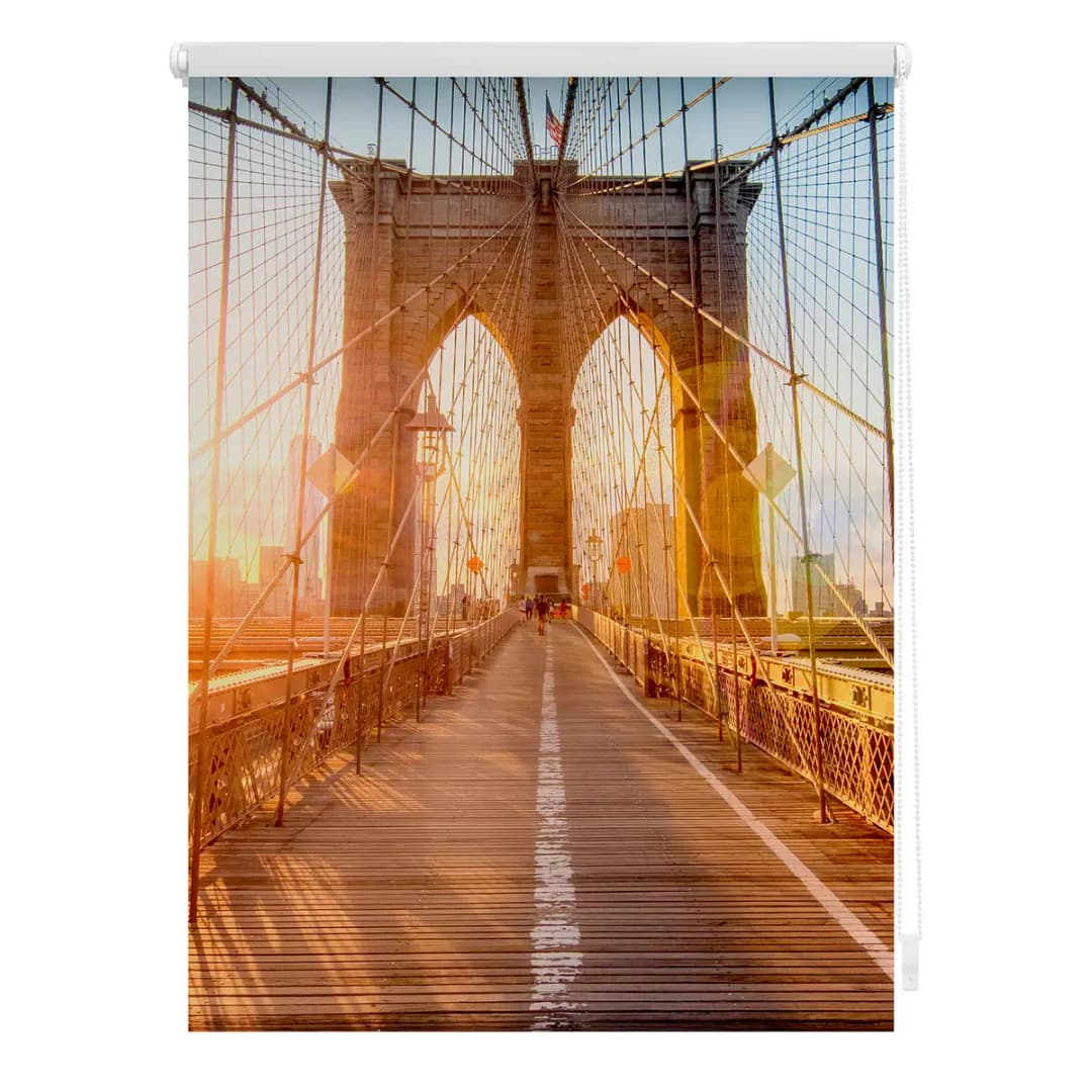 Klemmfix-Rollo Brooklyn Bridge | Orange