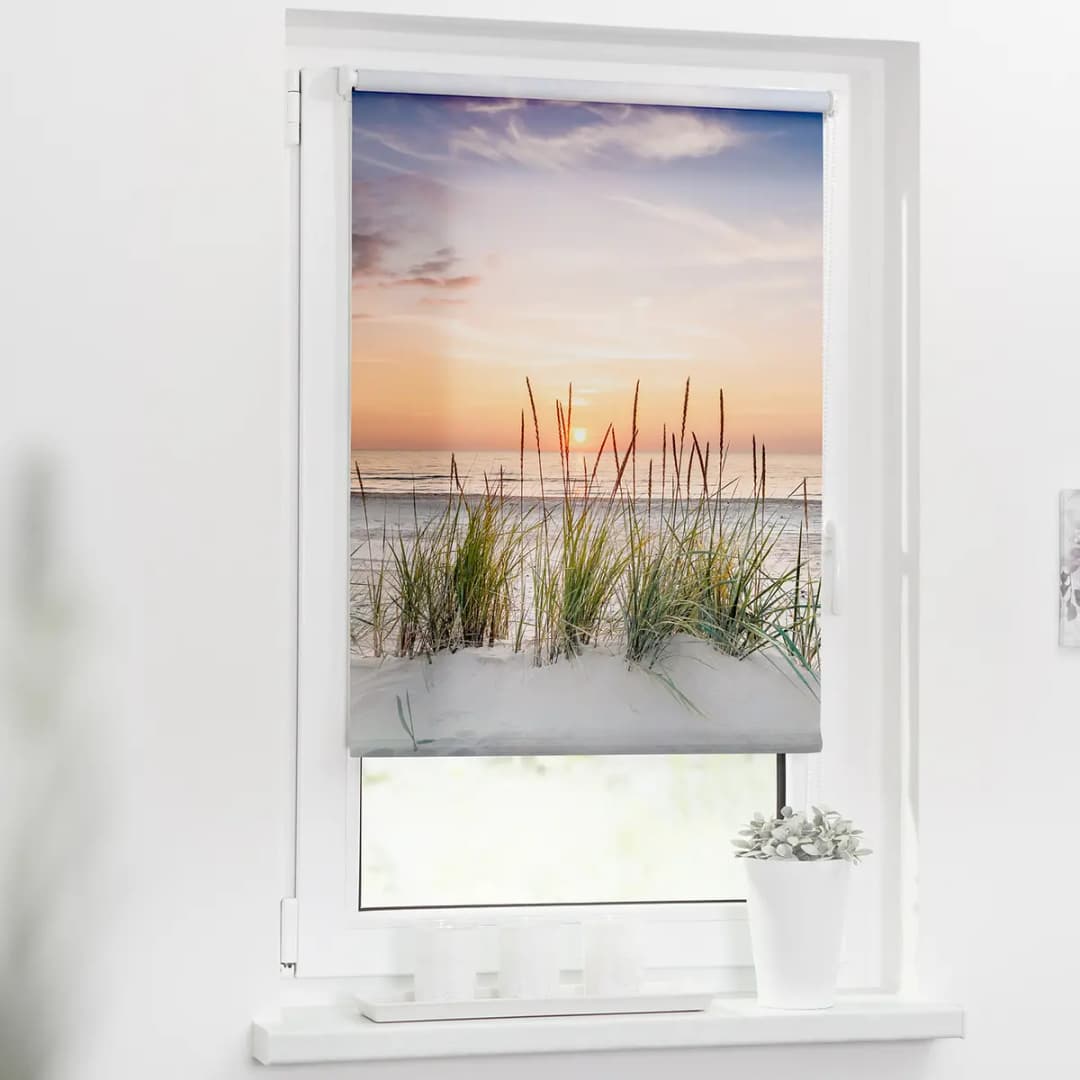 Klemmfix Rollo Nordseestrand | Rot