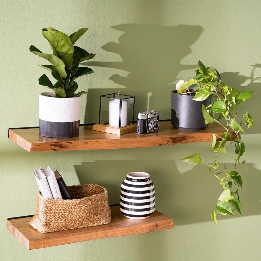 Wandboard Massivholz Akazie | Braun