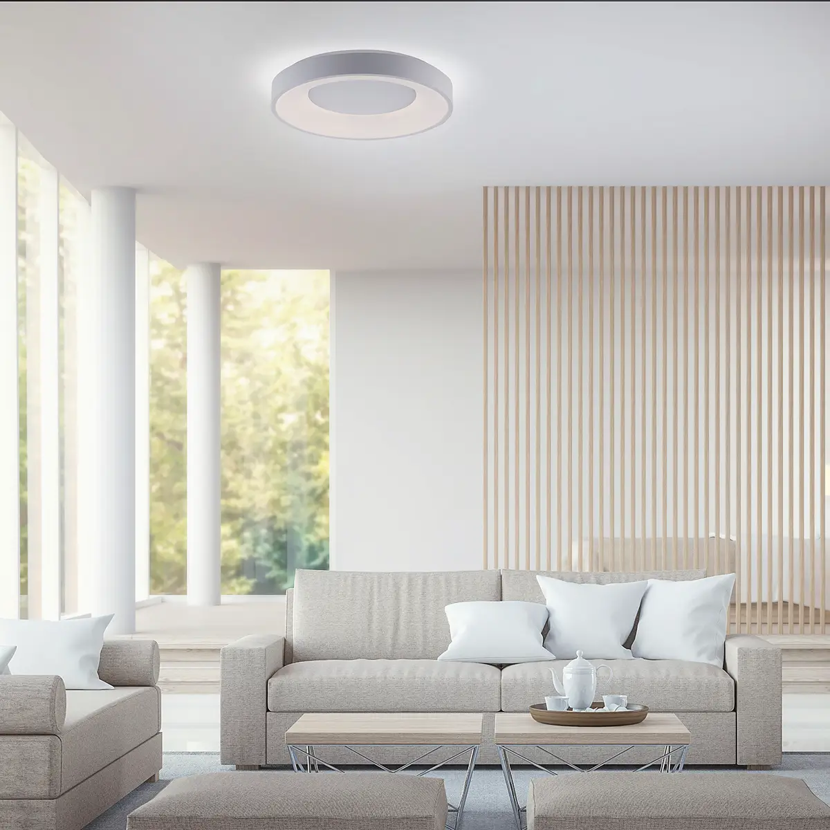 LED-Deckenleuchte Anika | Weiß