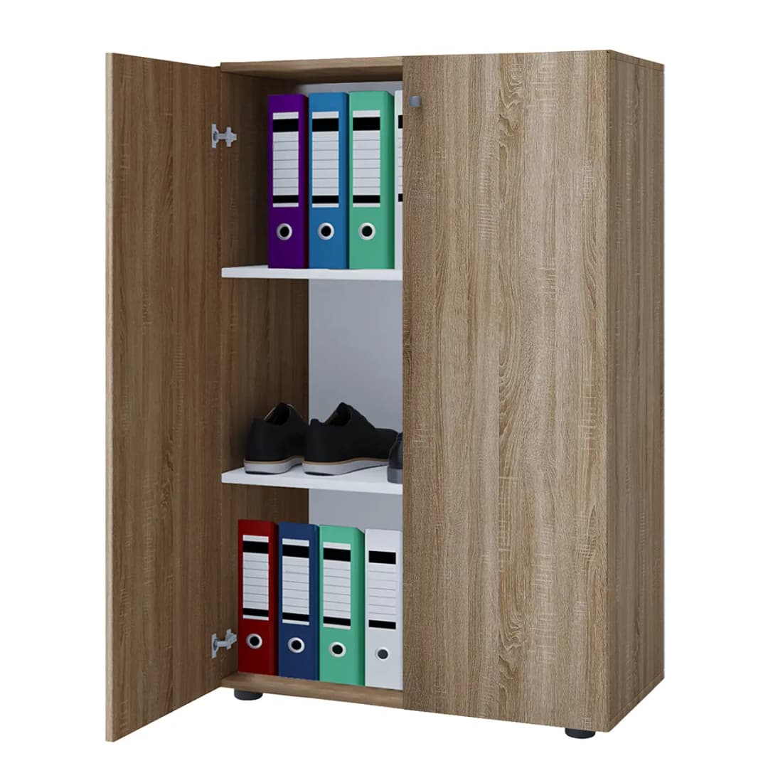 Kommode 110cm Beige/Eiche Sonoma Dekor | Beige