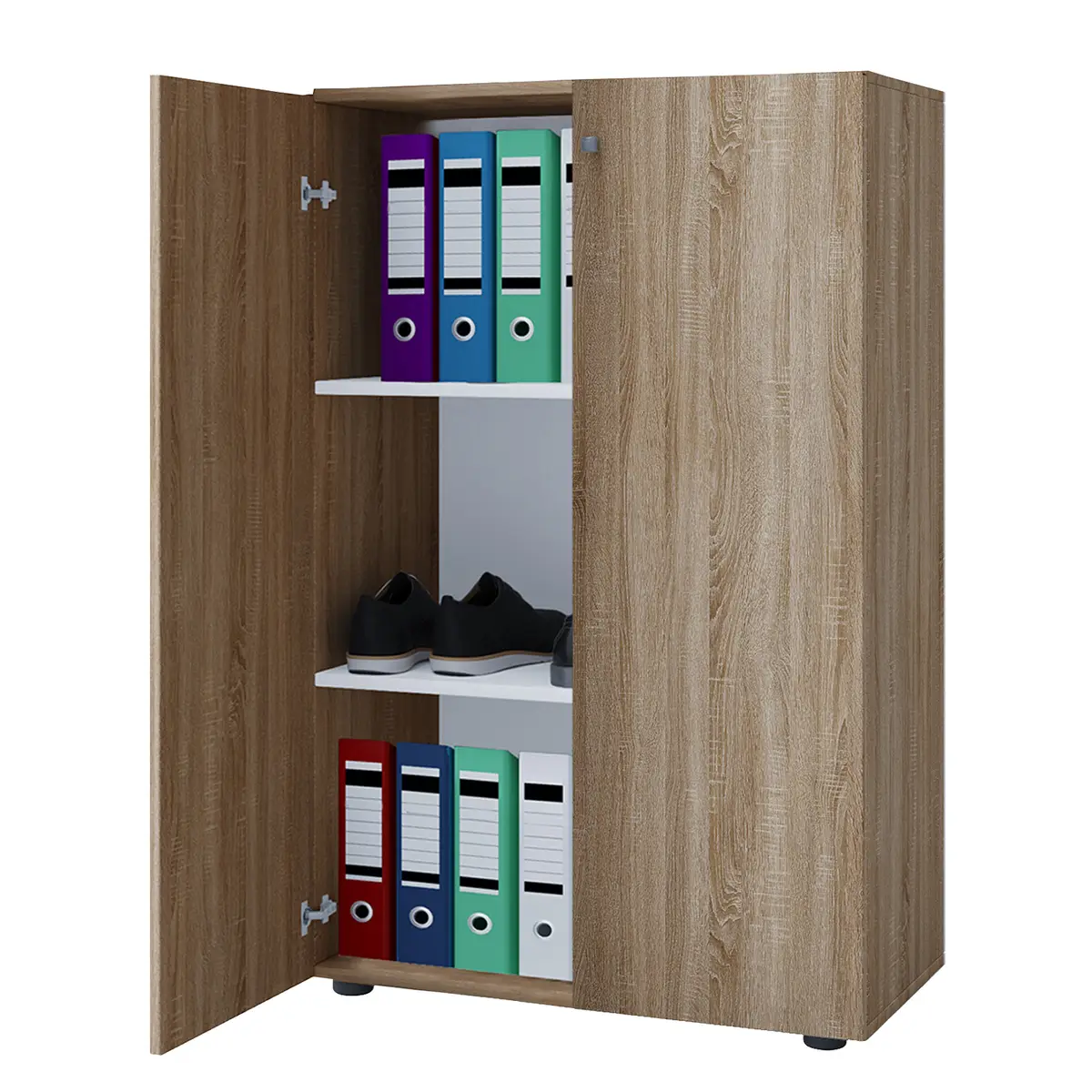 Kommode 110cm Beige/Eiche Sonoma Dekor | Beige