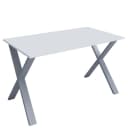 Schreibtisch 110 x 50cm Weiß/Weiß X-Form | Weiß