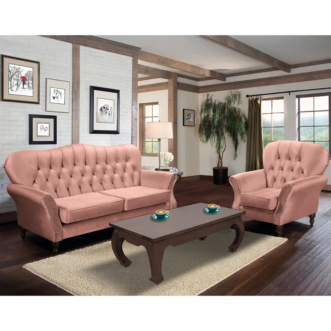Sofa Dassel 2-Sitzer | Rosa