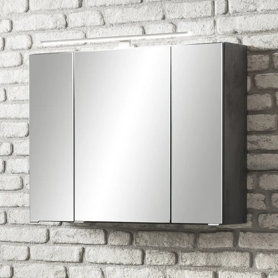 Spiegelschrank | Grau