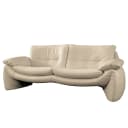 Sofa Budal 3-Sitzer Beige Echtleder Canela | Beige