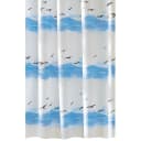 Duschvorhang Seaside Polyester Blau 120 x 200cm | Blau