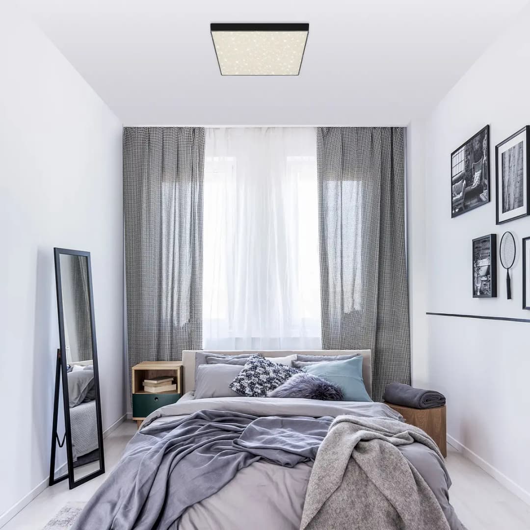 LED-Deckenleuchte Flame Star II | Schwarz