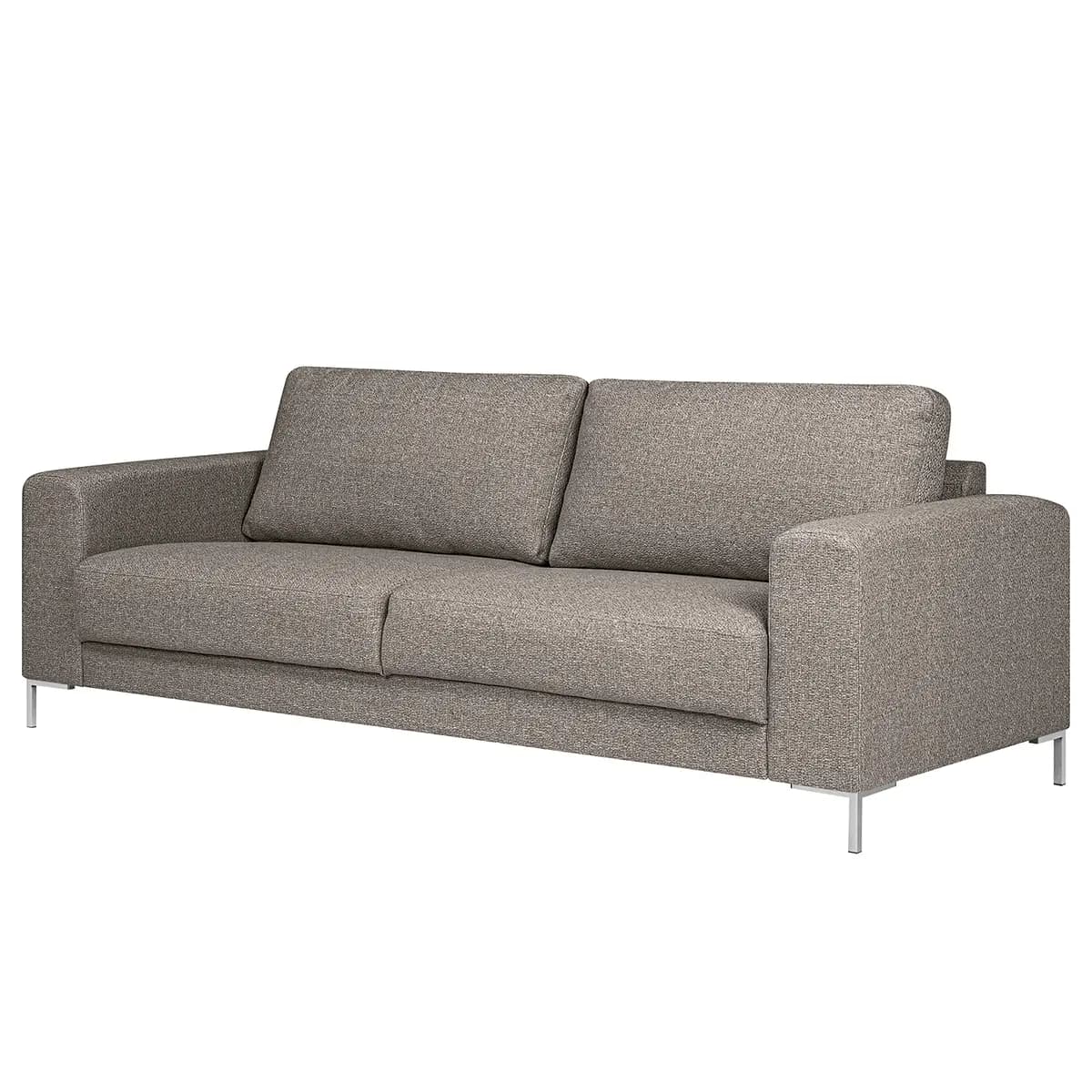 Sofa Summer 3-Sitzer Grau Strukturstoff Gesa | Grau
