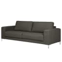 Sofa Summer 3-Sitzer Grau Strukturstoff Gesa | Grau