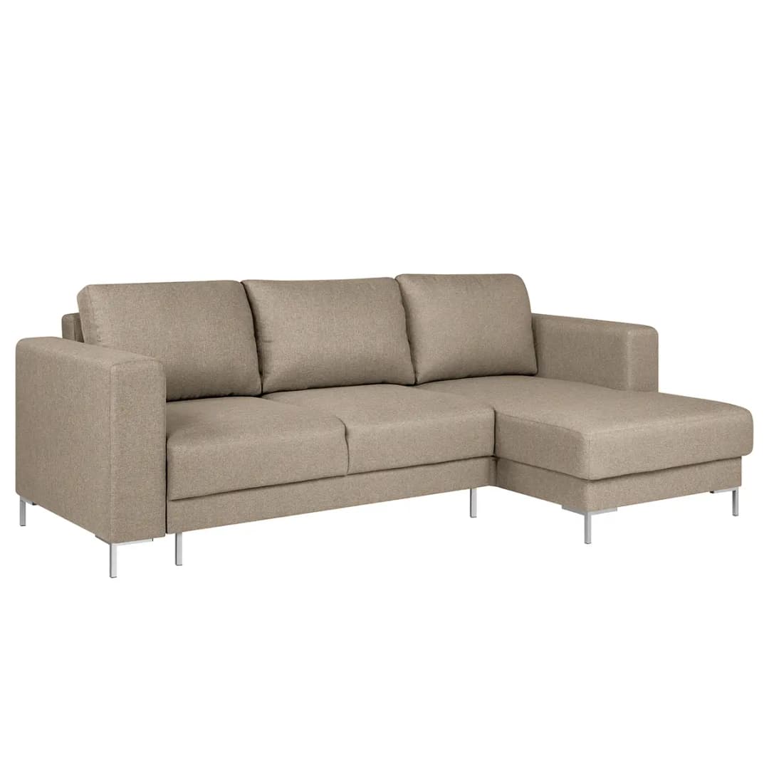 Ecksofa Braun Webstoff Mavie | Braun