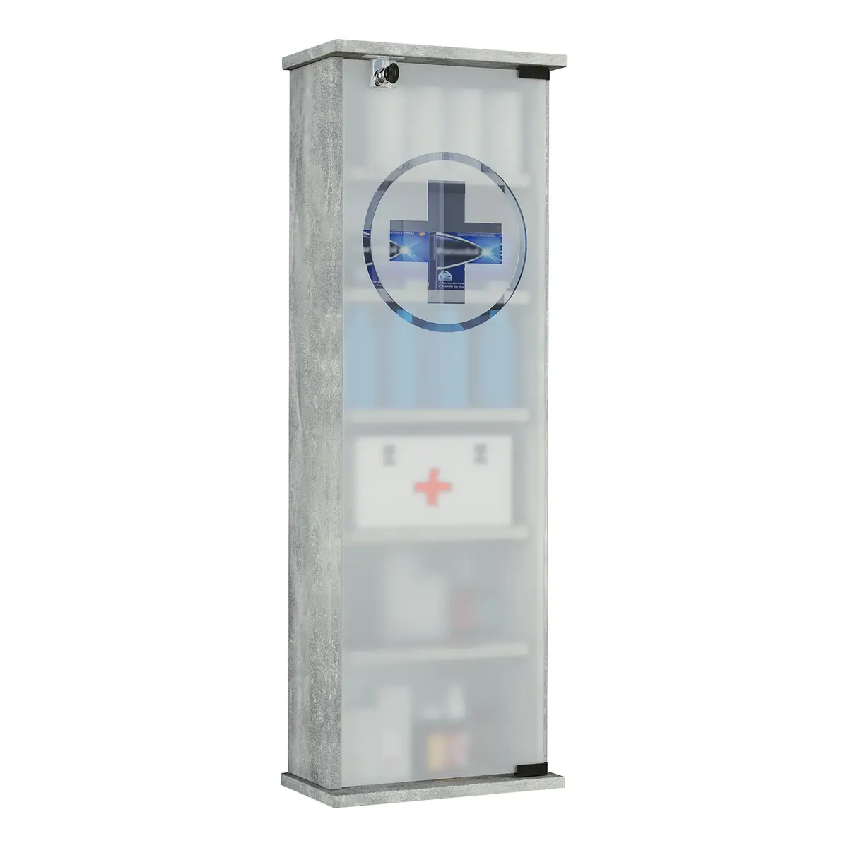 Medizinschrank Gusal | Grau