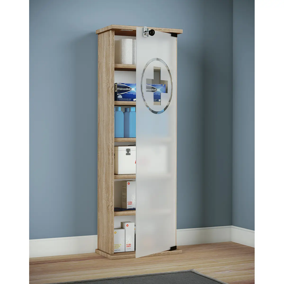 Medizinschrank Gusal | Holztöne