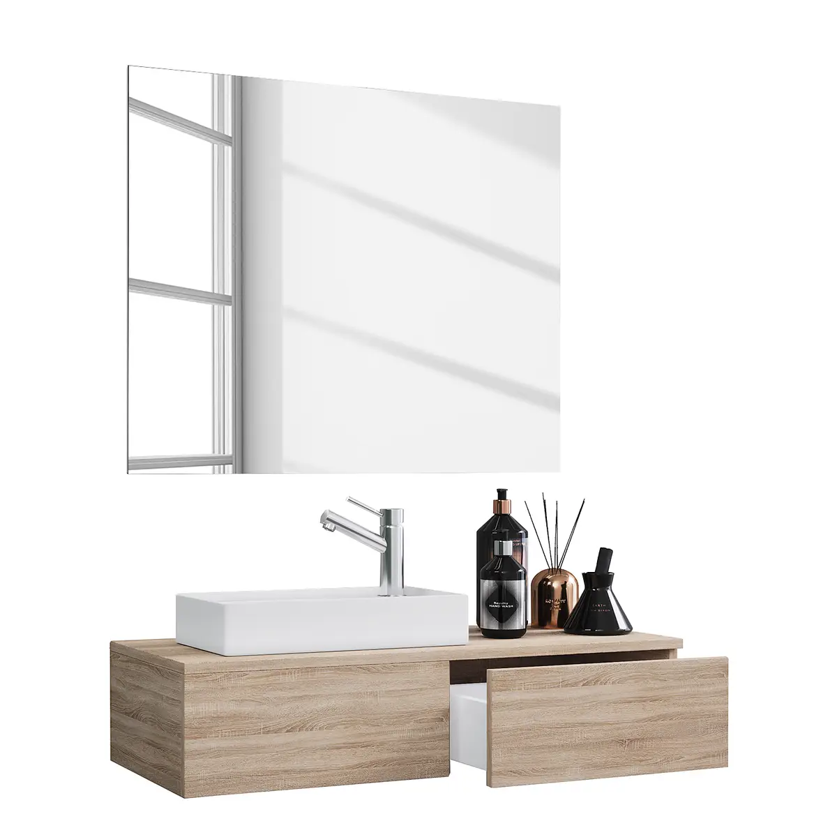Badezimmerset Gudas I 2-teilig | Beige