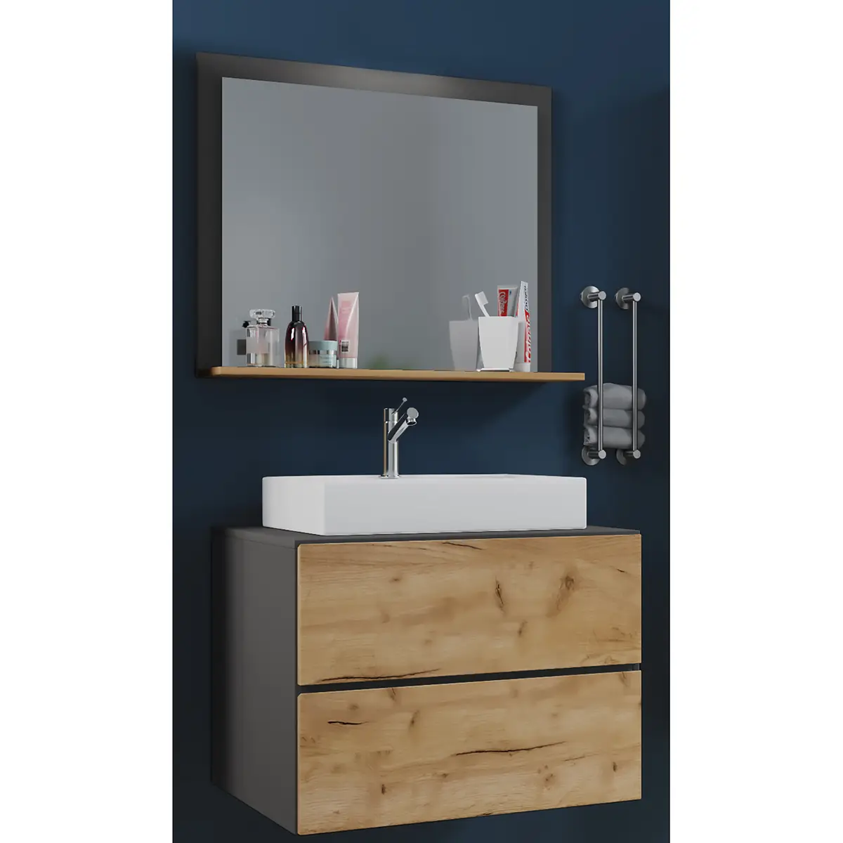 Badezimmerset Lendas | Grau