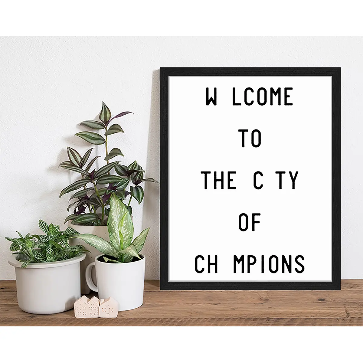 Bild City of champions | Schwarz