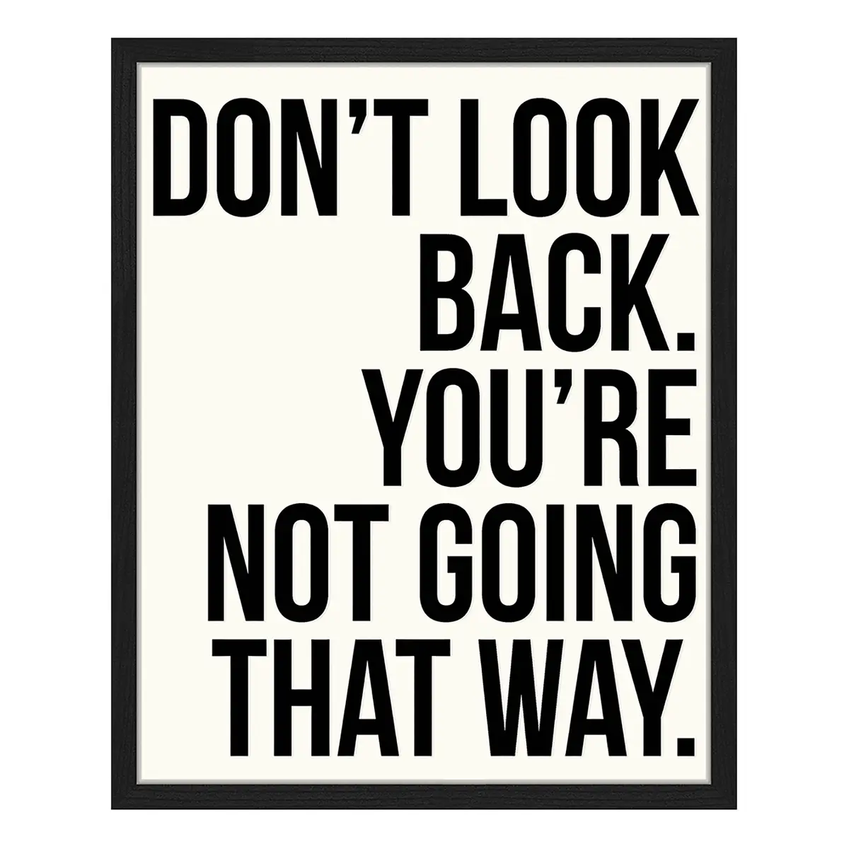 Bild Dont look Back.. | Schwarz