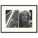 Bild Brigitte Bardot driving | Schwarz