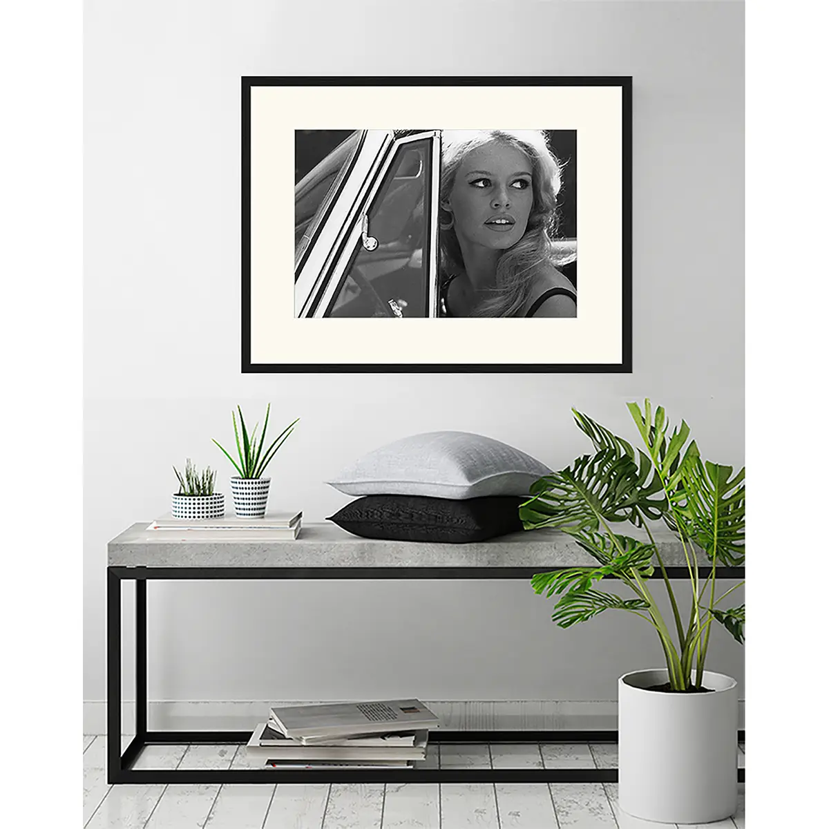 Bild Brigitte Bardot driving | Schwarz